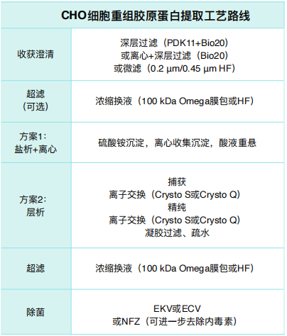 Table 3. CHO細(xì)胞重組膠原蛋?提取?藝路線.jpg